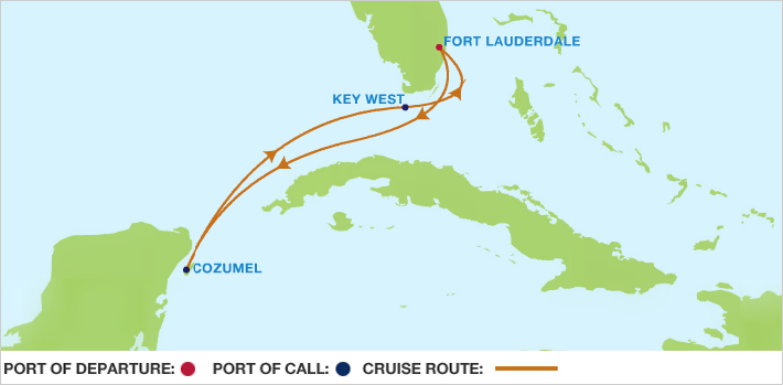 Itinerariu Croaziera Vestul Caraibelor - Celebrity Cruises - Celebrity Constellation - 5 nopti