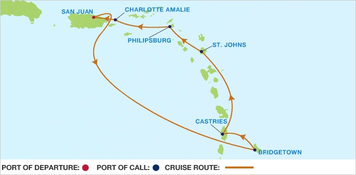 Itinerariu Croaziera Sudul Caraibelor - Celebrity Cruises - Celebrity Summit - 7 nopti