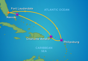 Itinerariu Croaziera Craciun in Estul Caraibelor - Royal Caribbean - Allure of the Seas - 7 nopti