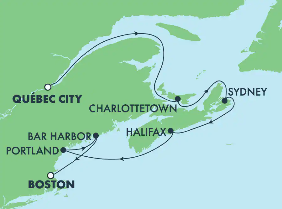 Itinerariu Croaziera Canada & Noua Anglie - Norwegian Cruise Line - Norwegian Gem - 7 nopti