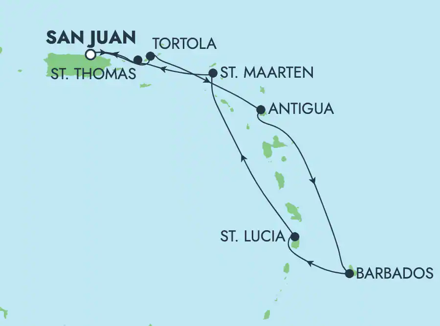 Itinerariu Croaziera Craciun & Revelion in Caraibe & Bahamas - Norwegian Cruise Line - Norwegian Epic - 7 nopti