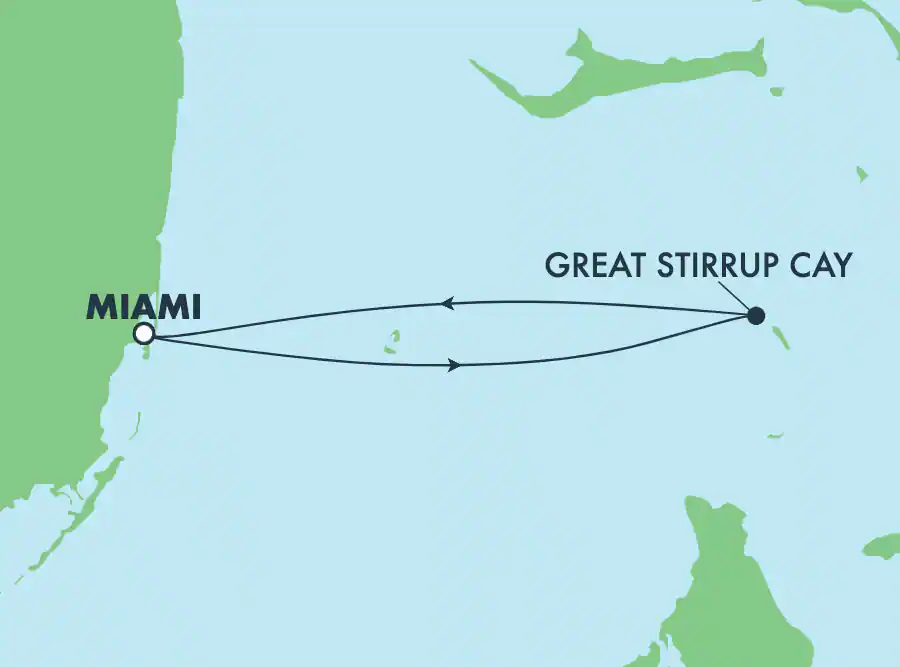 Itinerariu Croaziera Bahamas - Norwegian Cruise Line - Norwegian Gem - 2 nopti