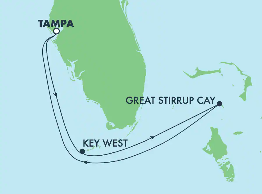 Itinerariu Croaziera Bahamas - Norwegian Cruise Line - Norwegian Jewel - 4 nopti